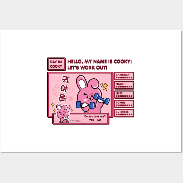 BT21-Cooky Game Style Wall Art by Innsmouth